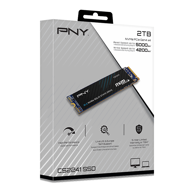 Unidad de Estado Sólido PNY CS2241 2TB, M.2 NVMe-4