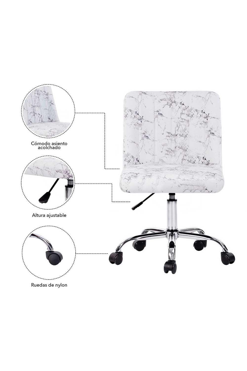 Silla de Oficina Acolchada - Estampada-4