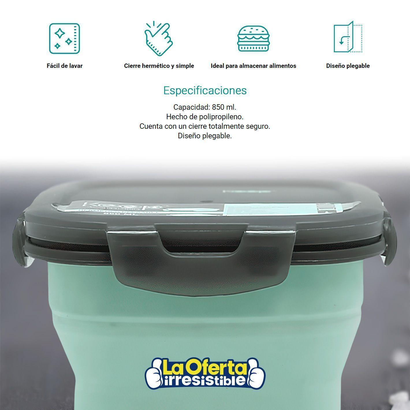 Recipiente Hermético Plegable 850ml Keep-2