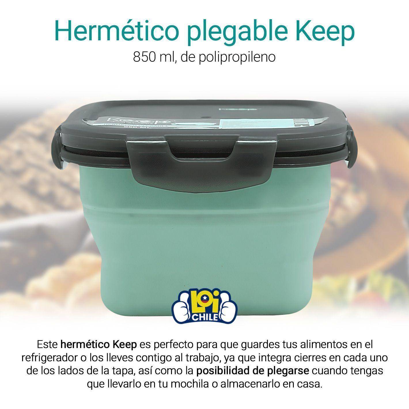 Recipiente Hermético Plegable 850ml Keep-1