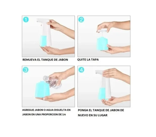 Dispensador Sensor Infrarrojo Automatico De Jabon Liquido-4