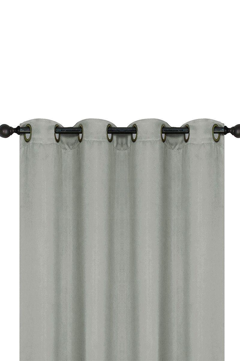 Cortina Black Out con Ojales 137x220 cm Gris-0