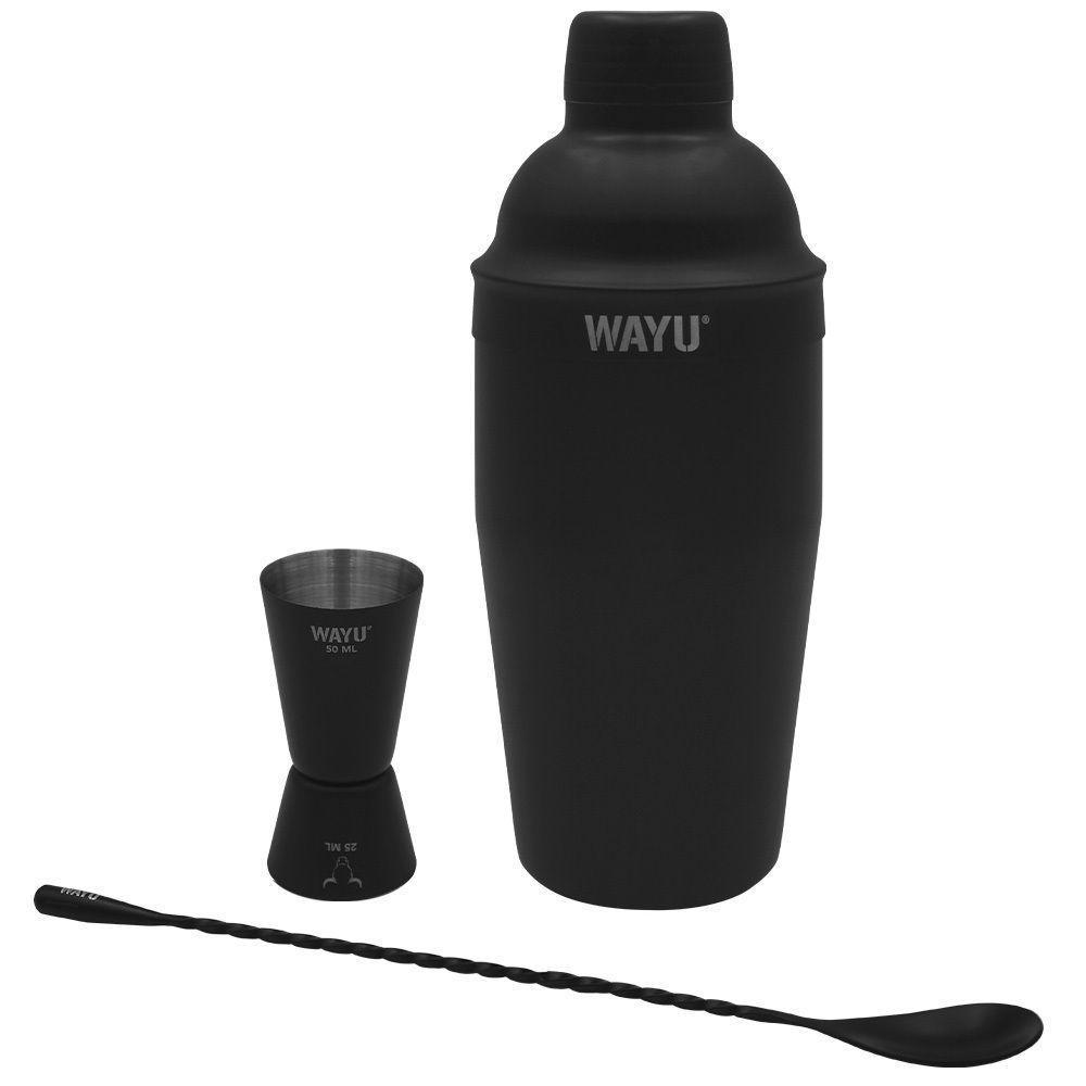 Set de Coctelería 3 Piezas Wayu de Acero Inoxidable -0