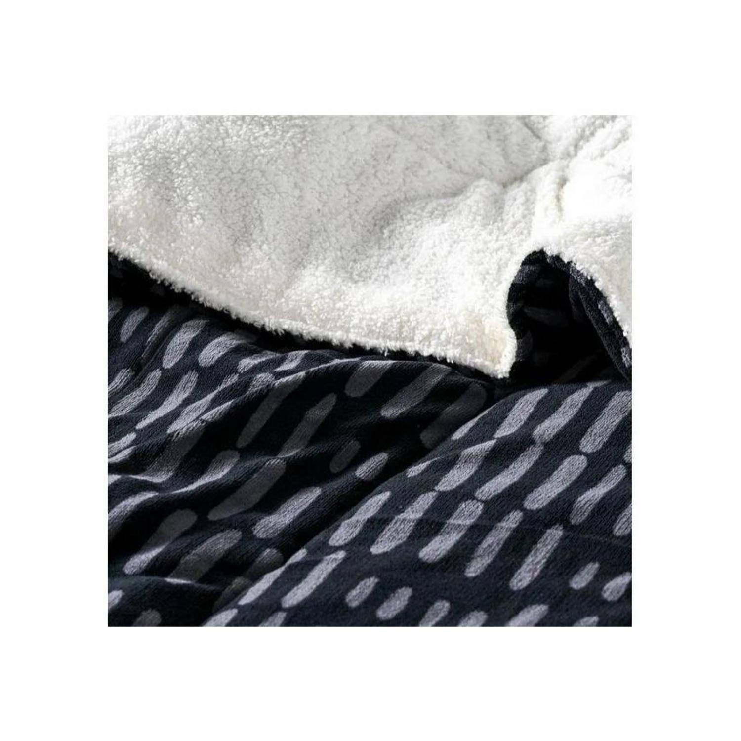 PLUMON INDIVIDUAL (180X240CM  PLAZAS REVERSO SHERPA  AMERICAN FAMILY NEGRO-5