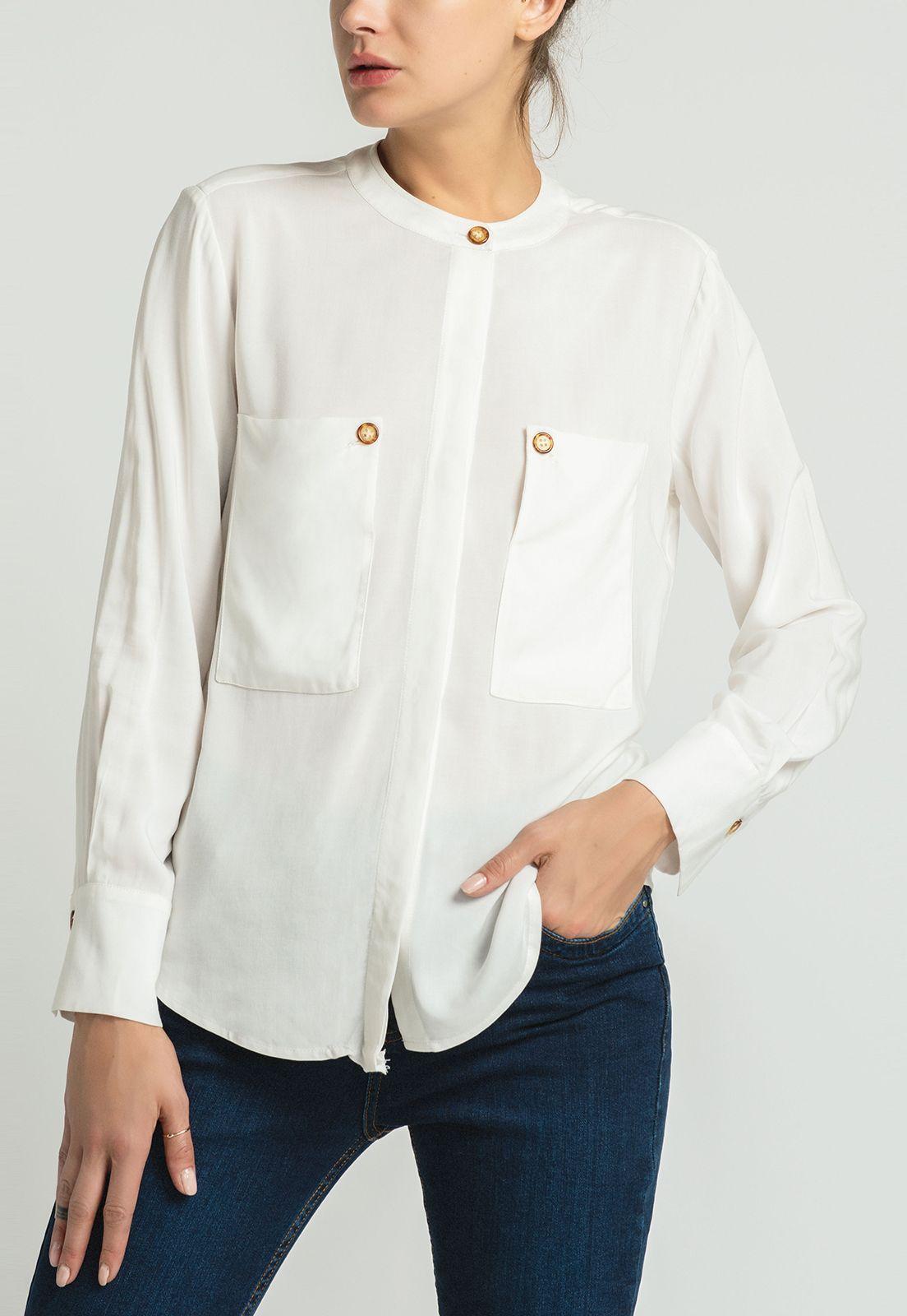 Blusa Jacarada Blanco -0