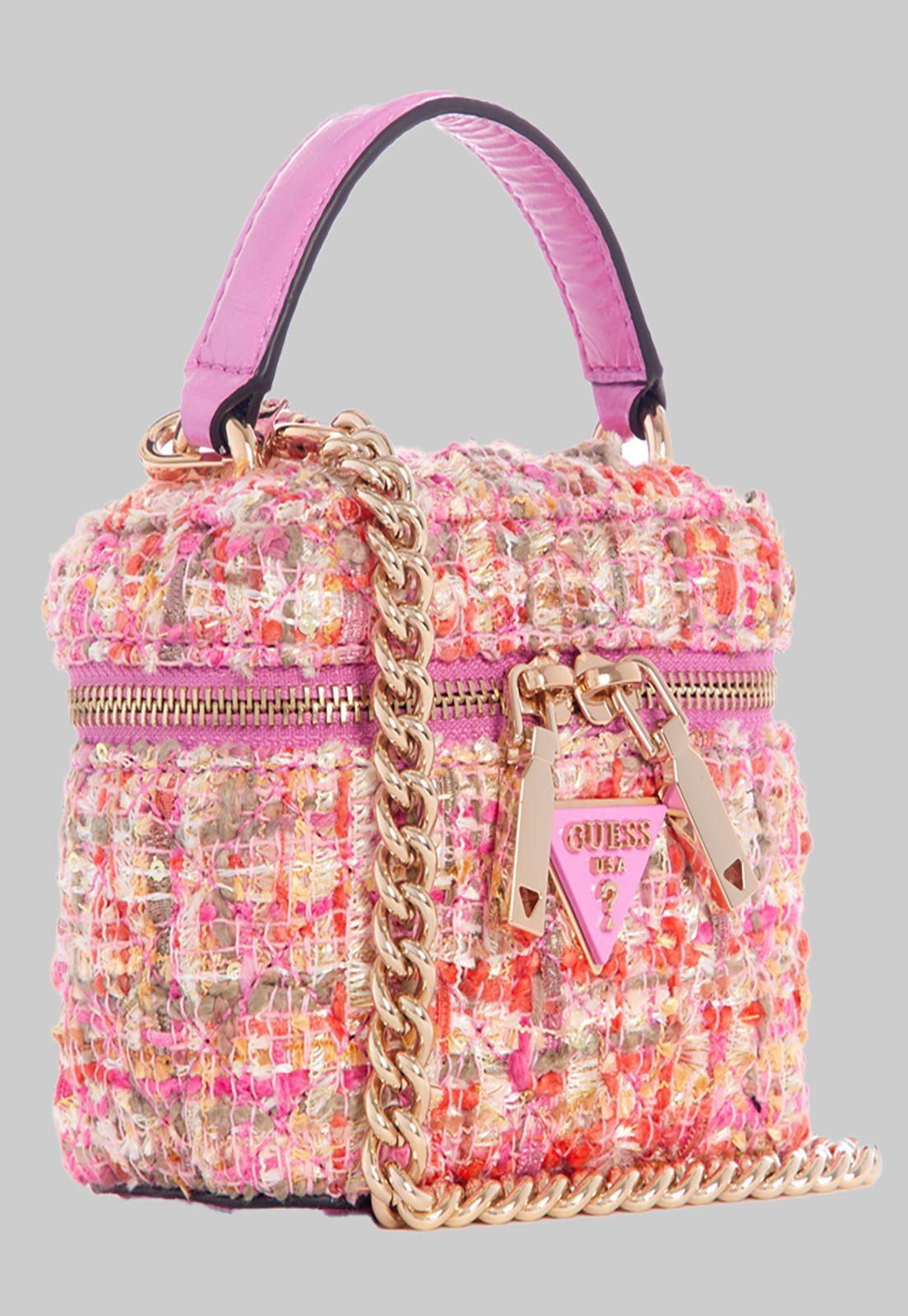 Mini Cartera Guess Spark Mini Cannister Fmu Rosado-1