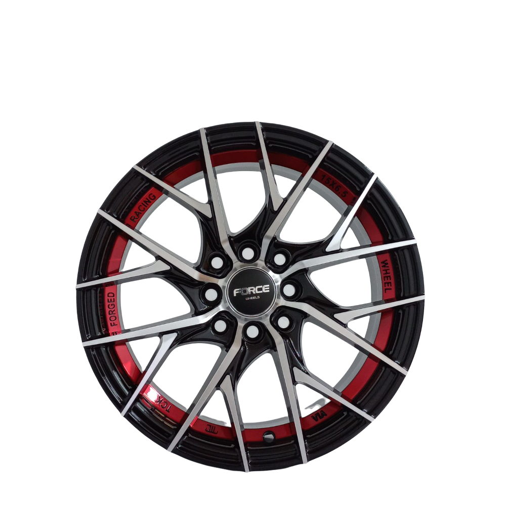 SET 4 LLANTAS - 15X6.5 4X100/4X114 ET35 -UC-RED -0