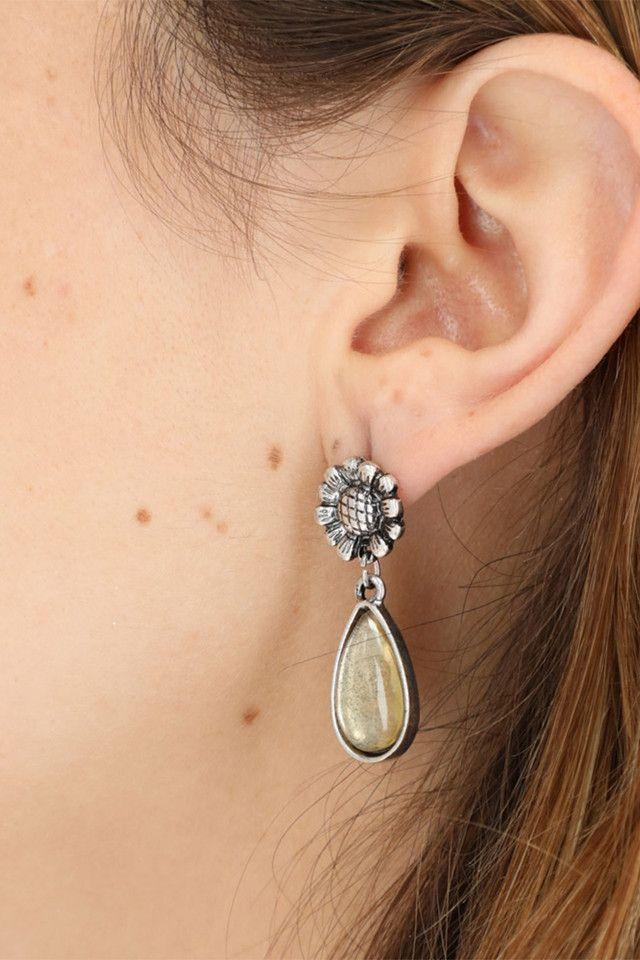 Aro Mediano Plateado Daisy Humana-1