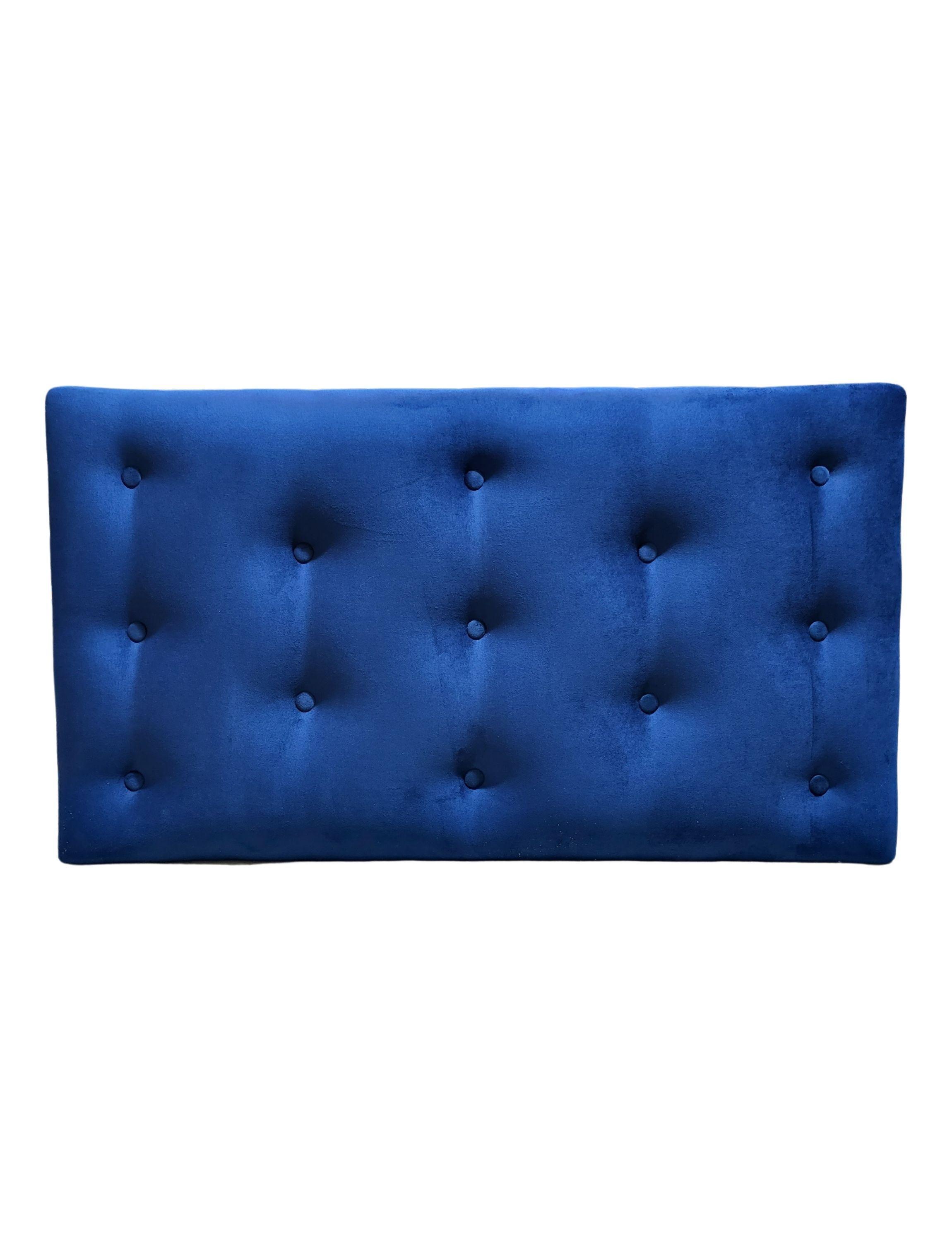 Respaldo 1.5 plazas Azul Marino Felpa Muebles Rimar-3