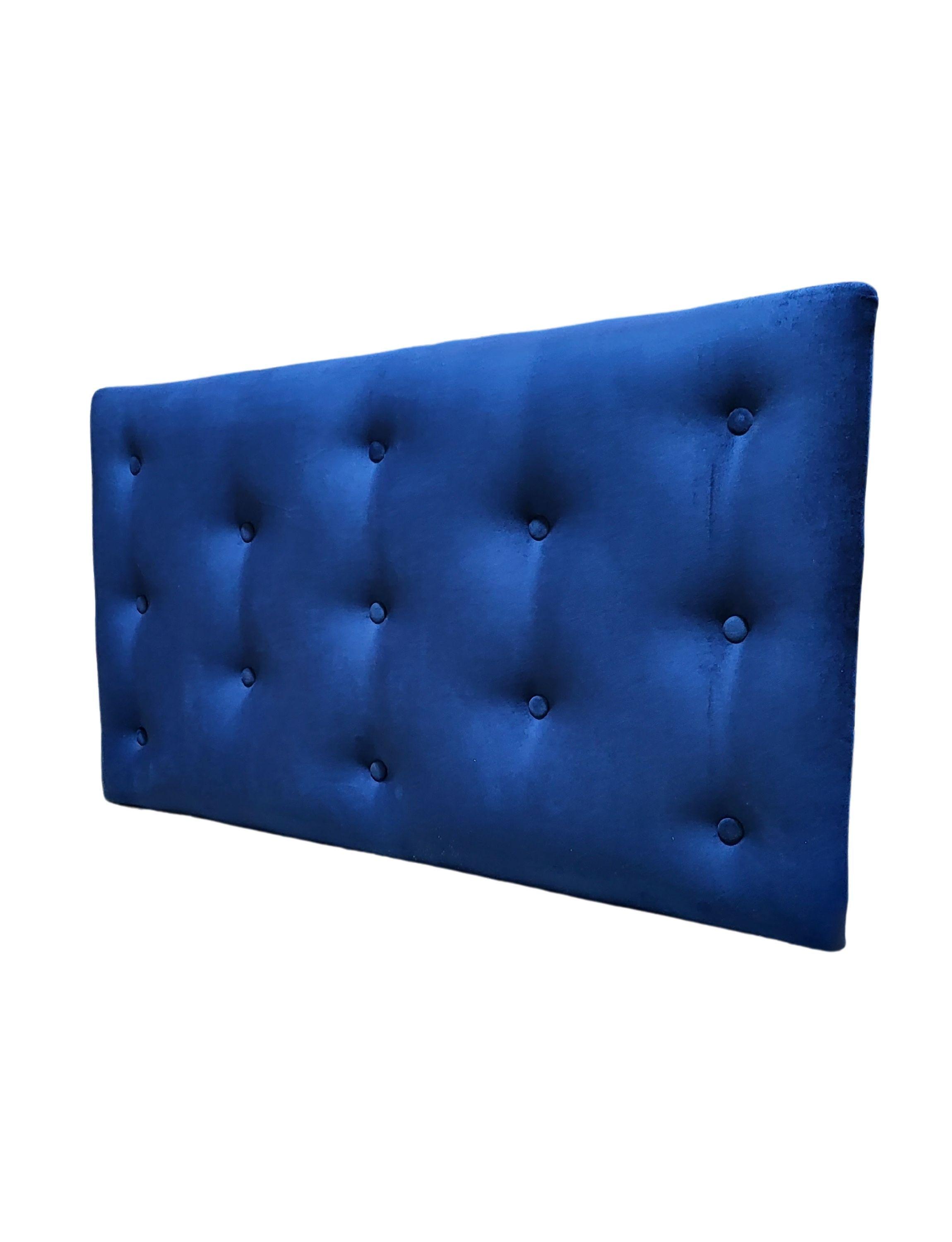 Respaldo 1.5 plazas Azul Marino Felpa Muebles Rimar-2