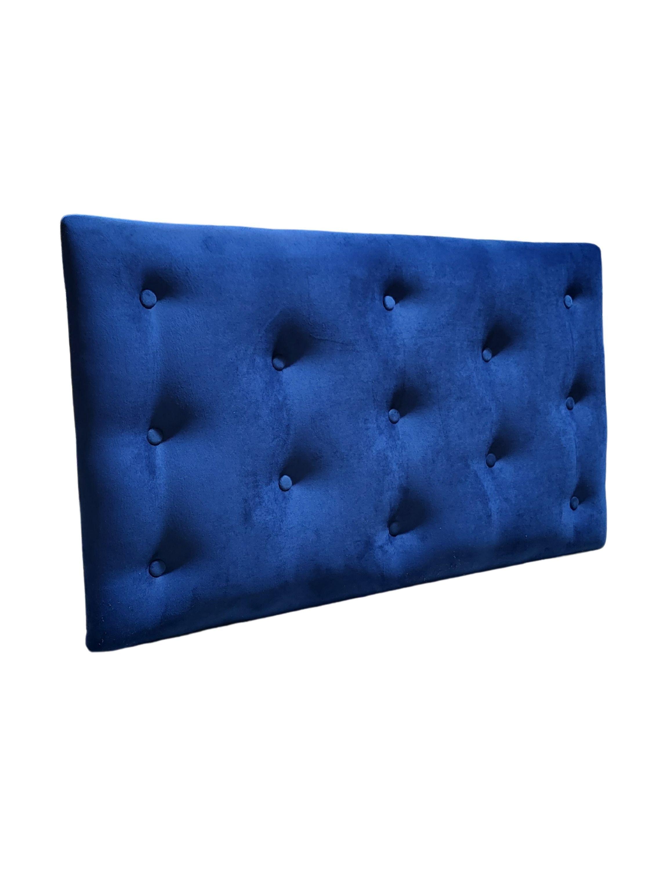 Respaldo 1.5 plazas Azul Marino Felpa Muebles Rimar-1
