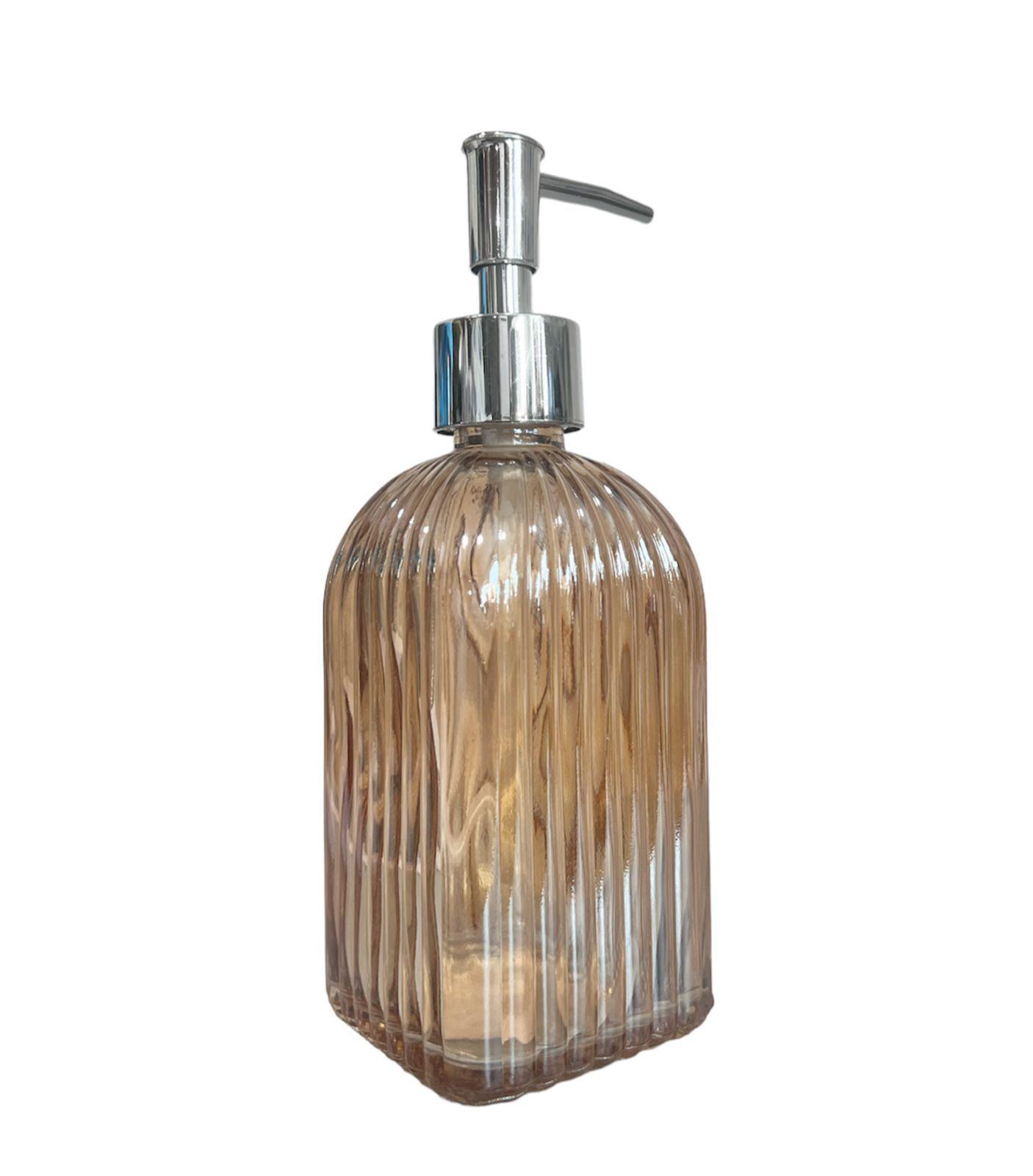 Dispensador Jabón Alcohol Gel 400ml Vidrio Decorativo RV-0