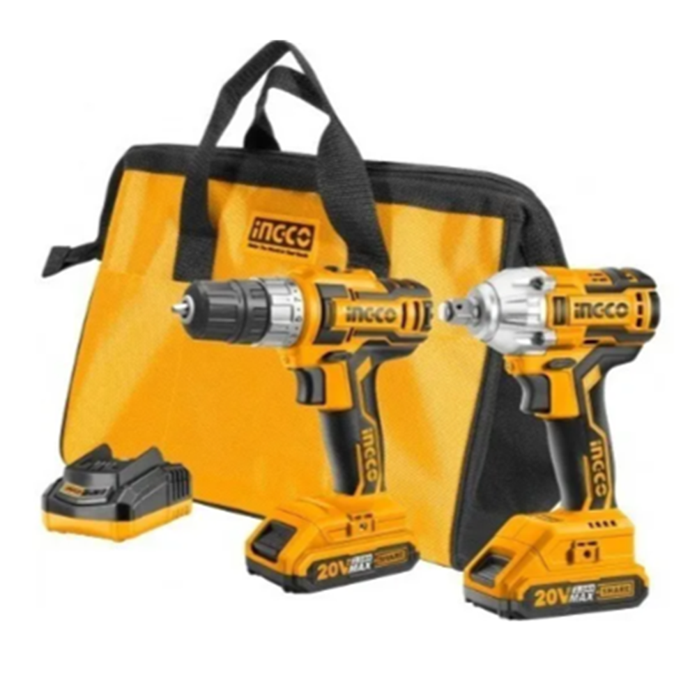 Taladro Atornillador+Llave Impacto 20v Bat+ Carg-0