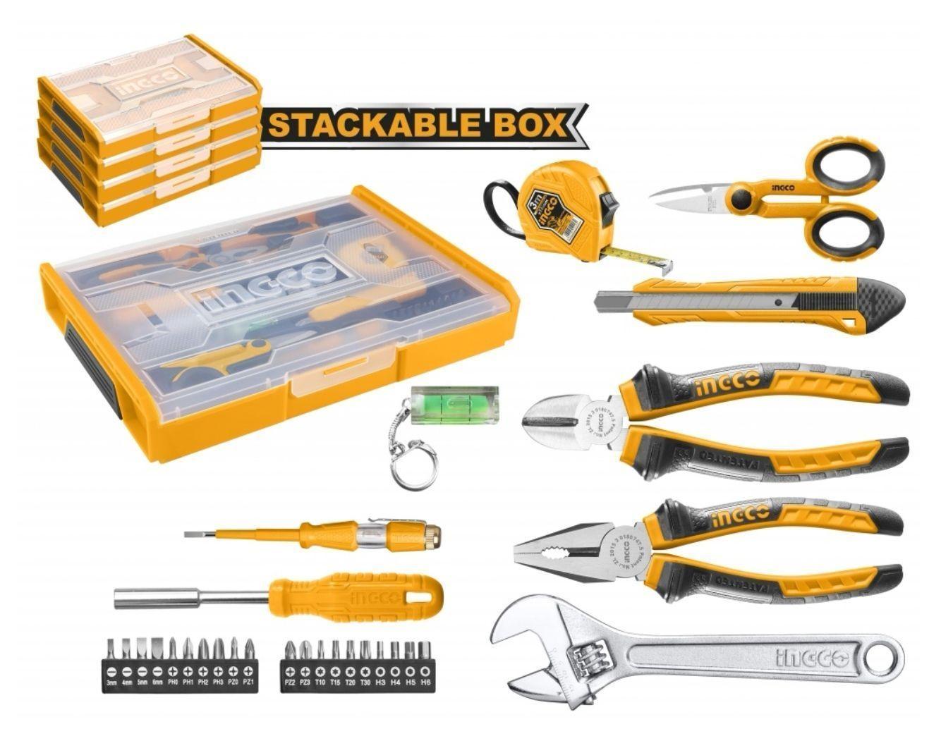 Set Juego De 29 Piezas Ingco + Caja Apilable -3
