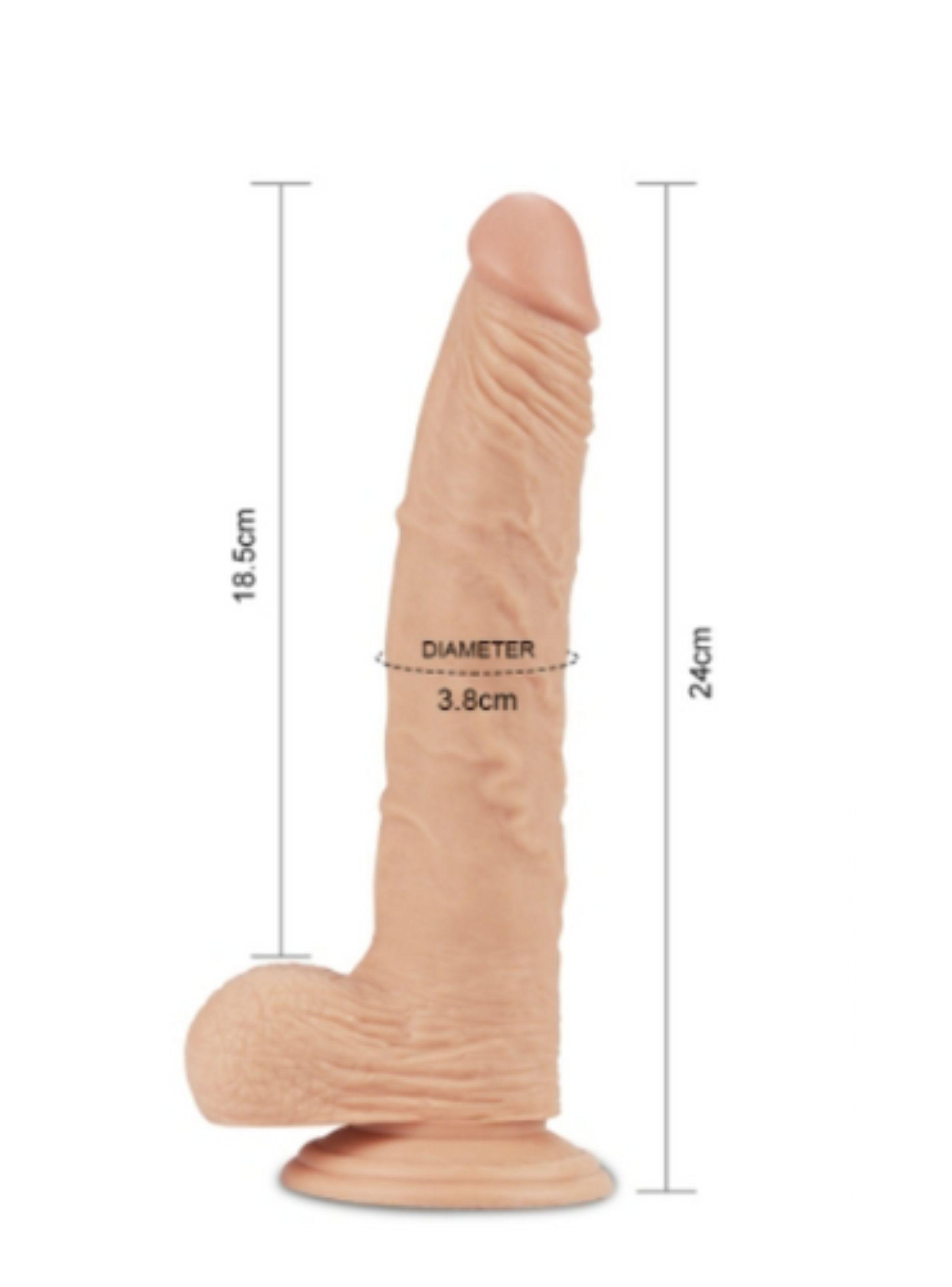 Dildo consolador Extremo Real de 9.5 (23,5 CM)-1