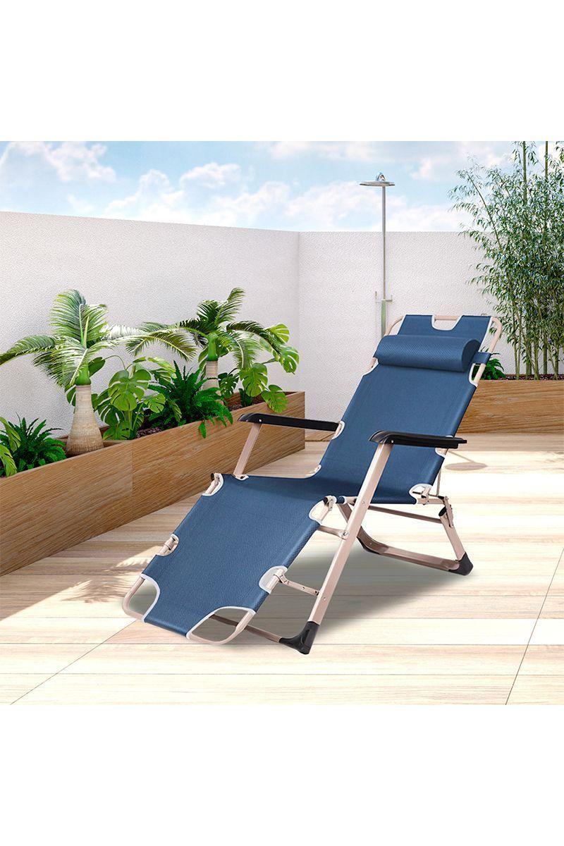 Reposera Plegable Y Reclinable Con Apoyabrazos-5