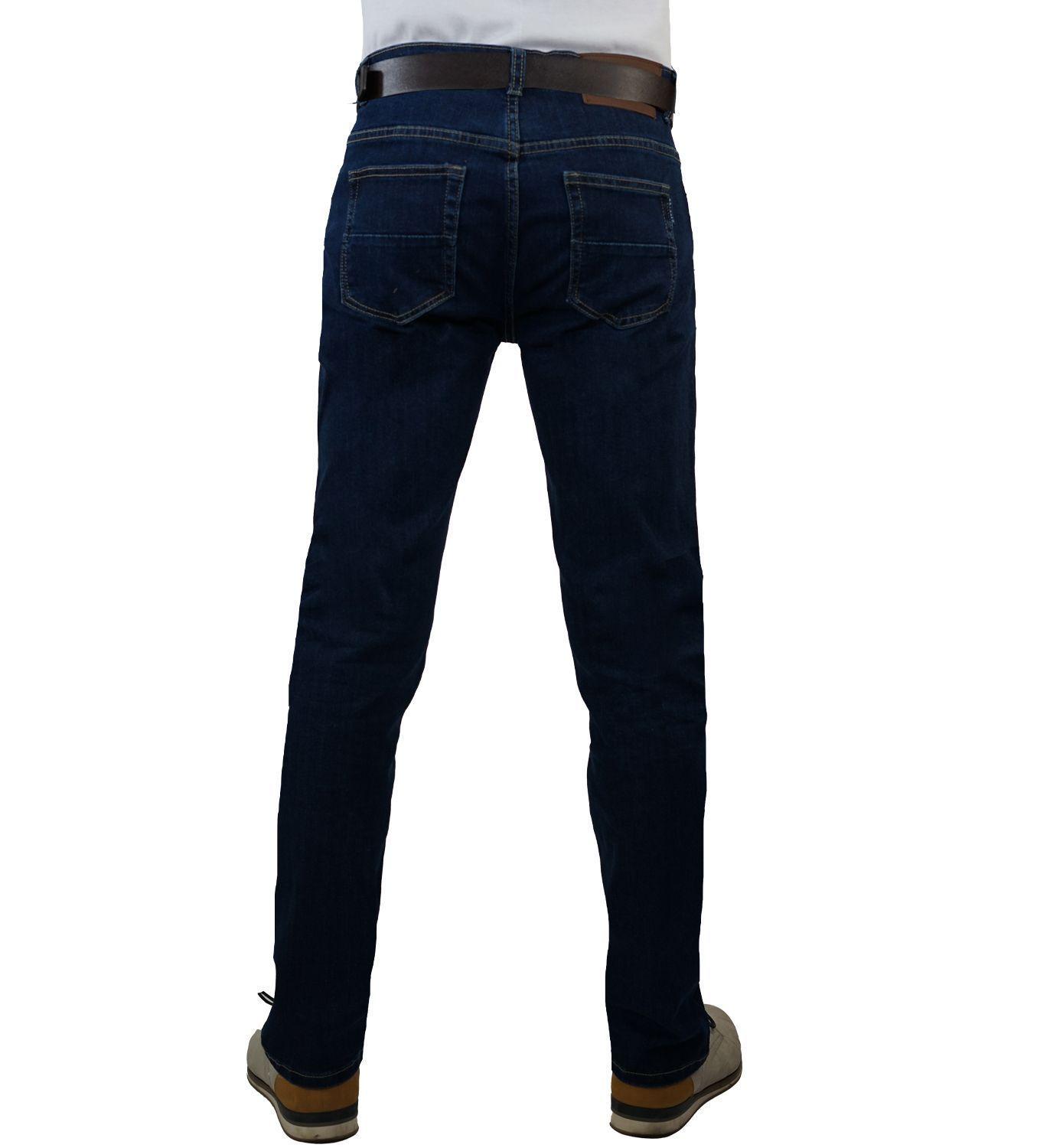 Jeans tiro alto-alto semi recto dark blue-3