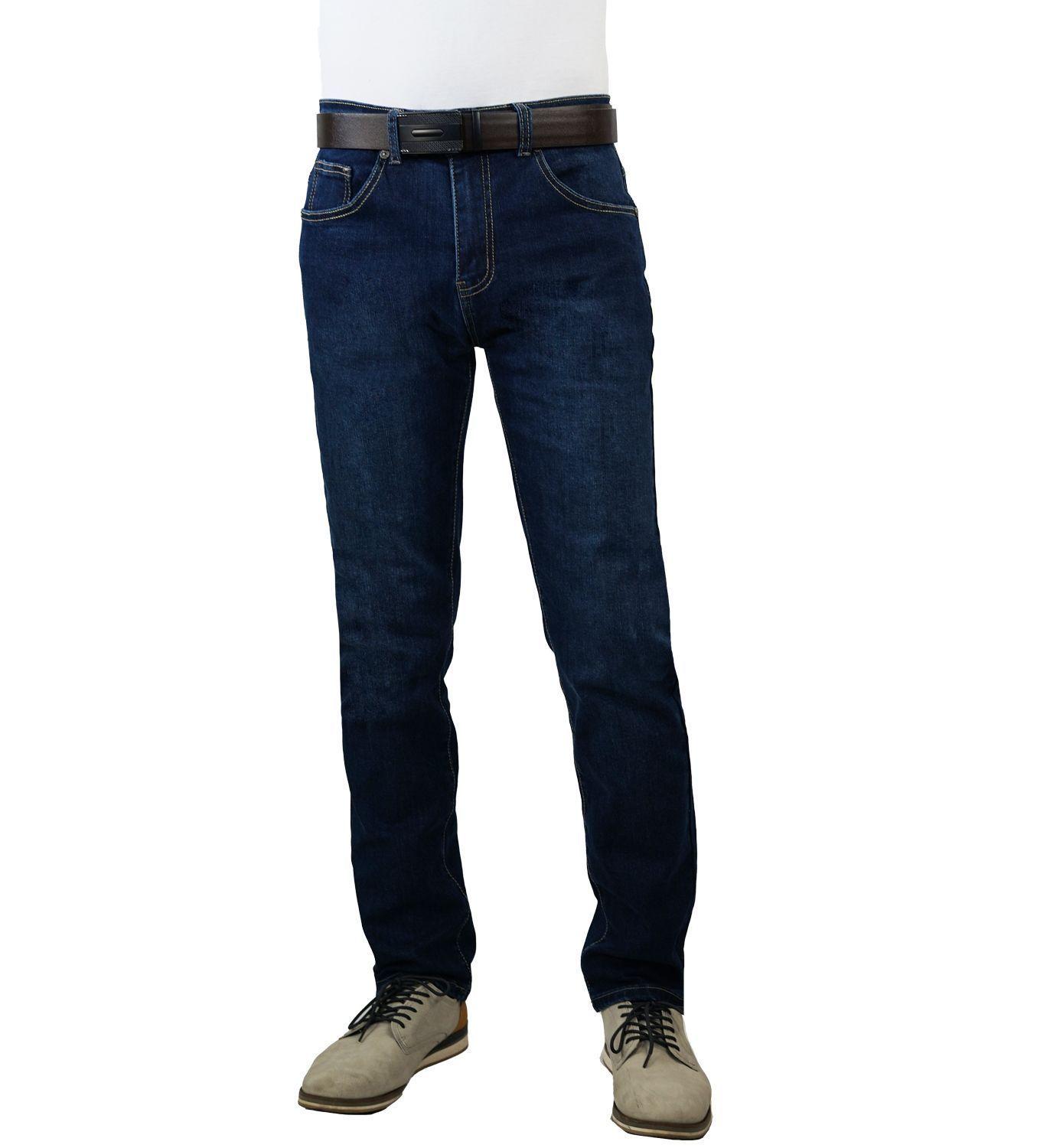 Jeans tiro alto-alto semi recto dark blue-4