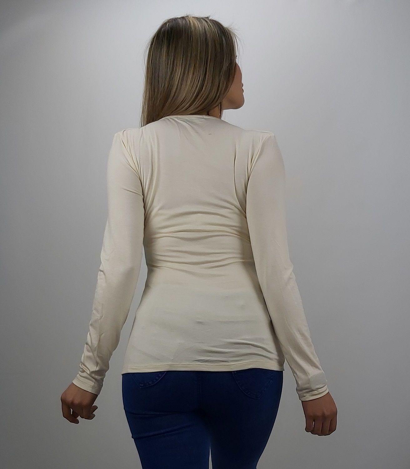 Polera aplicación tachas beige-2