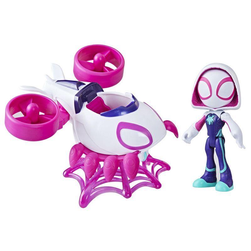 Figura de Acción Spidey And Friends  Ghost Spider, Set aracnocóptero-0