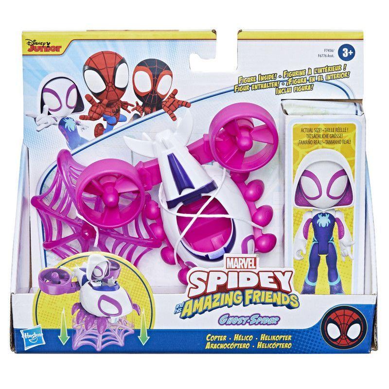 Figura de Acción Spidey And Friends  Ghost Spider, Set aracnocóptero-1