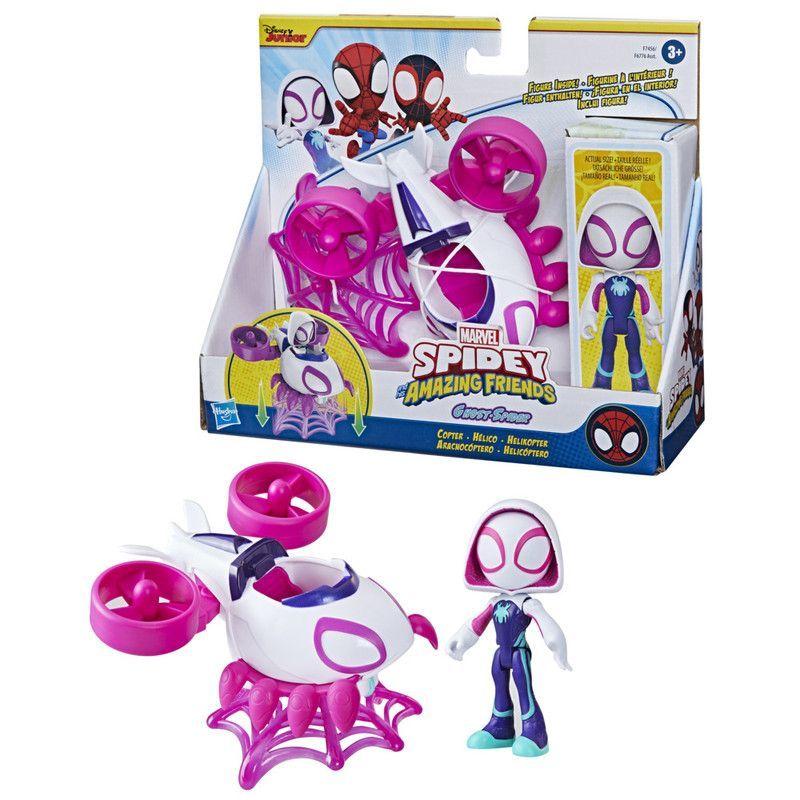 Figura de Acción Spidey And Friends  Ghost Spider, Set aracnocóptero-2