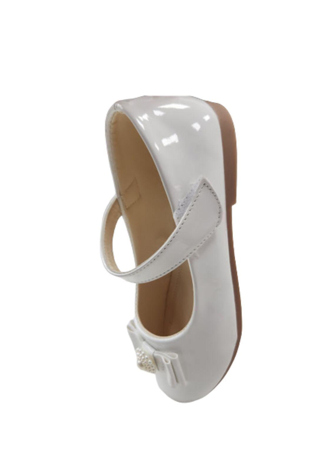 Zapato De Vestir Formal Niña Blanco-2