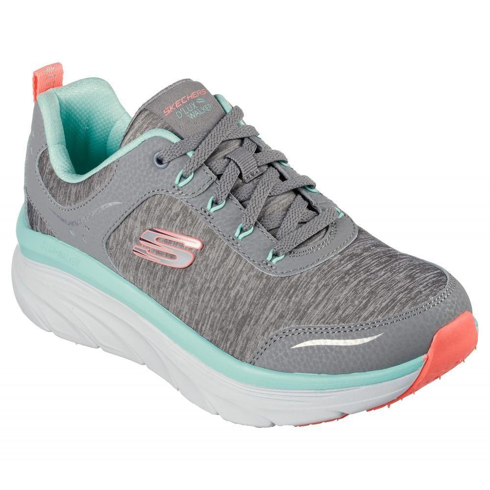 Zapatilla Mujer D'Lux Walker C Gris Skechers-0