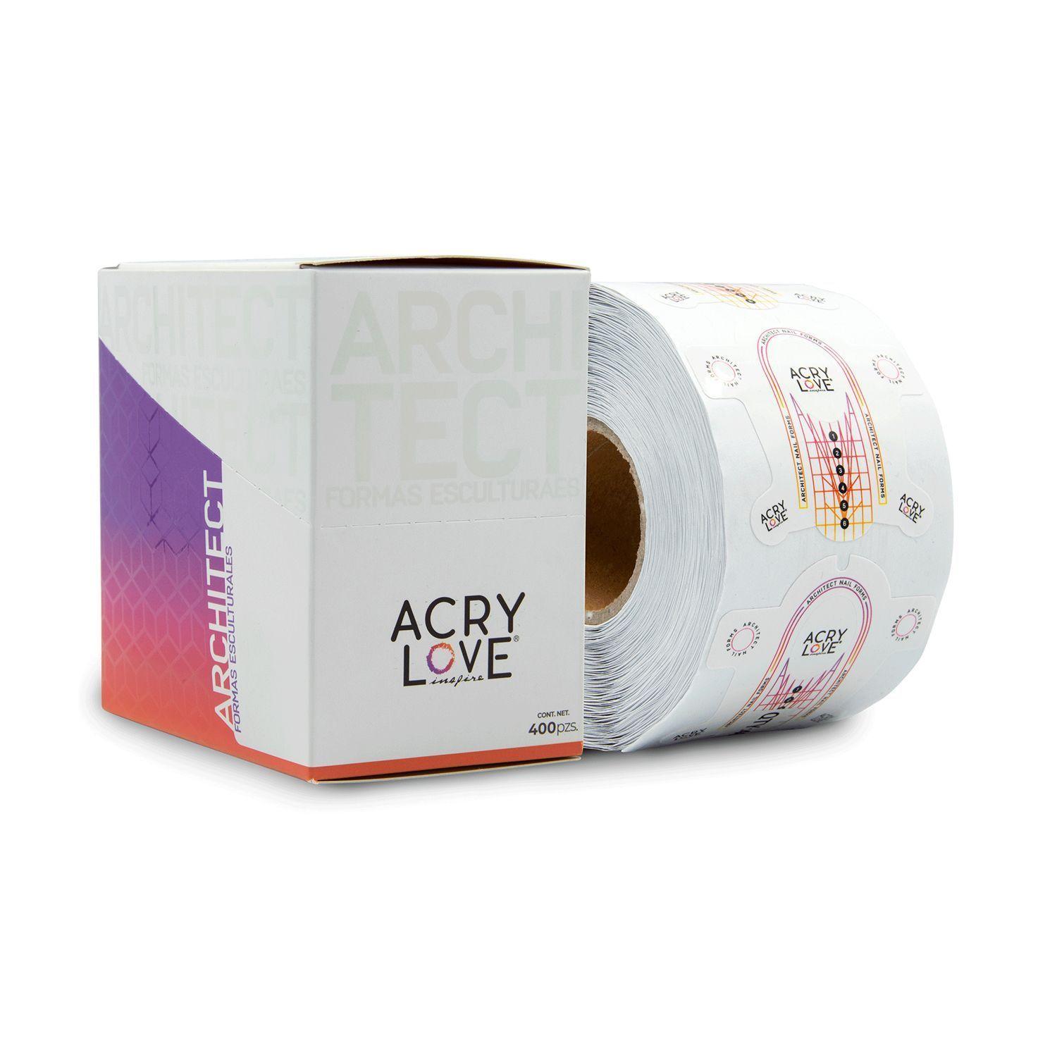 Moldes Adhesivos Para Esculpir Uñas 400pcs Acry Love-0