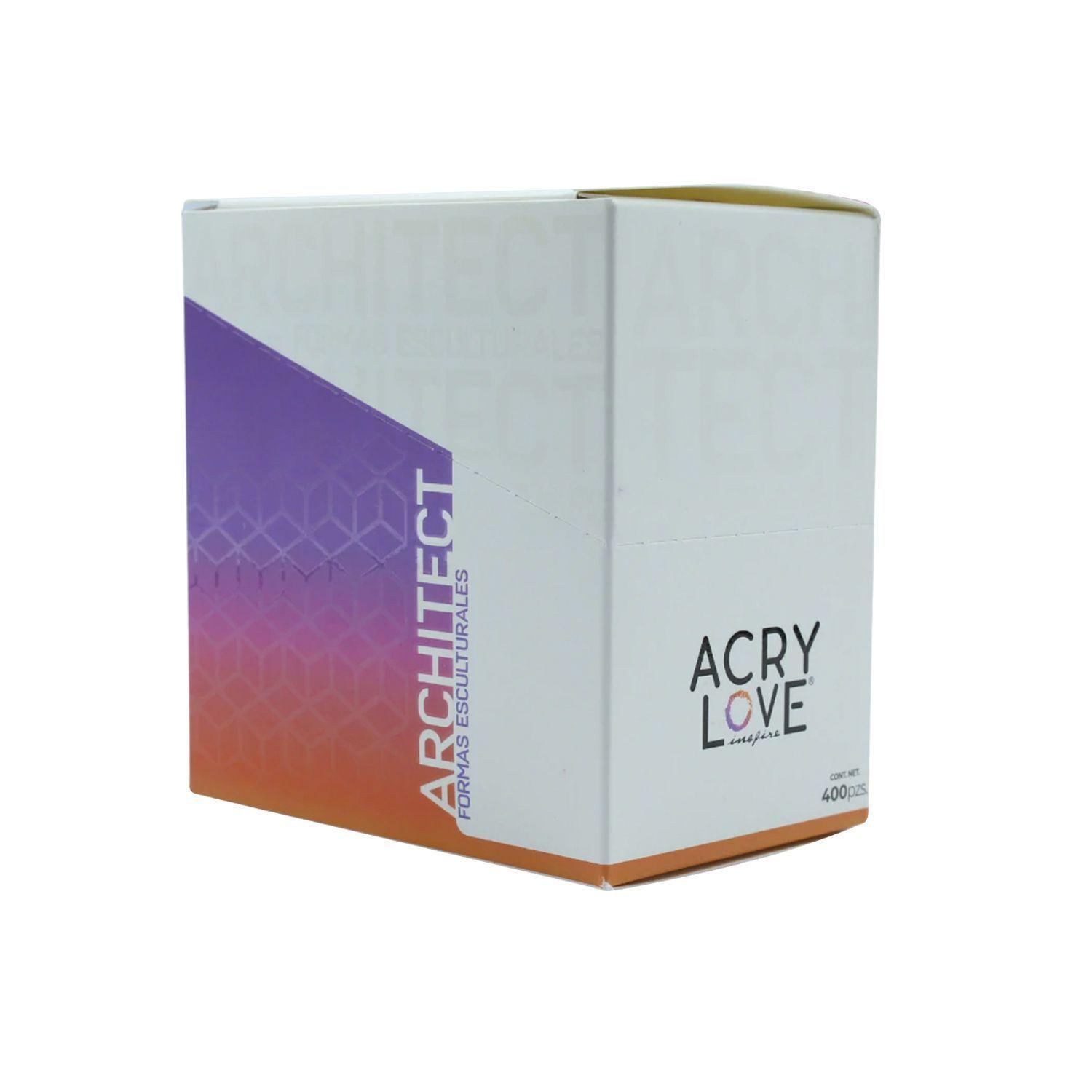 Moldes Adhesivos Para Esculpir Uñas 400pcs Acry Love-1