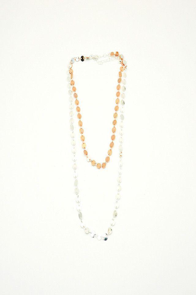 Collar Círculos Plateado i-D-0