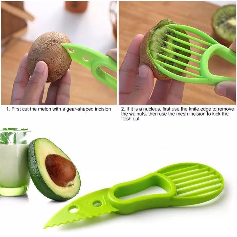 Pelador Rebanador De Paltas Y De Fruta 3 En 1-6