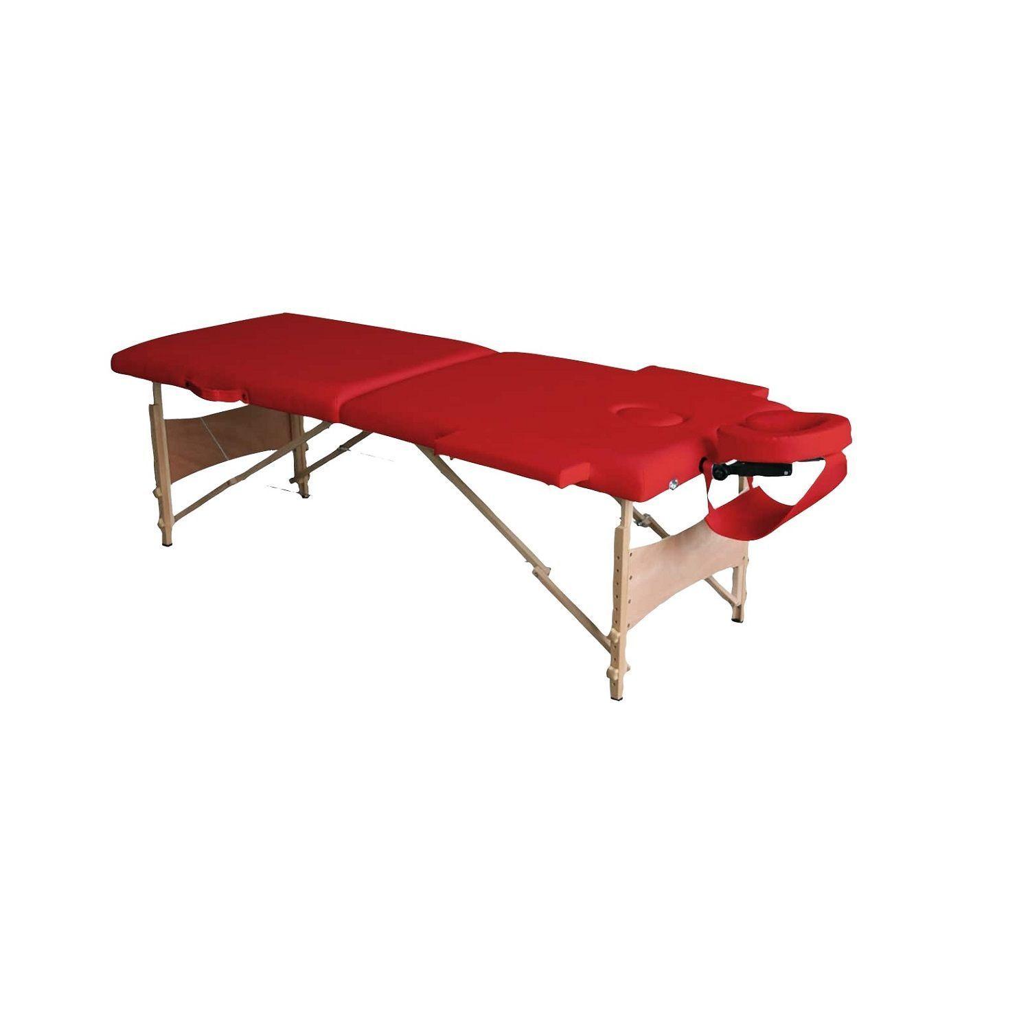 Camilla plegable Bioline Lite Plus Rojo-0