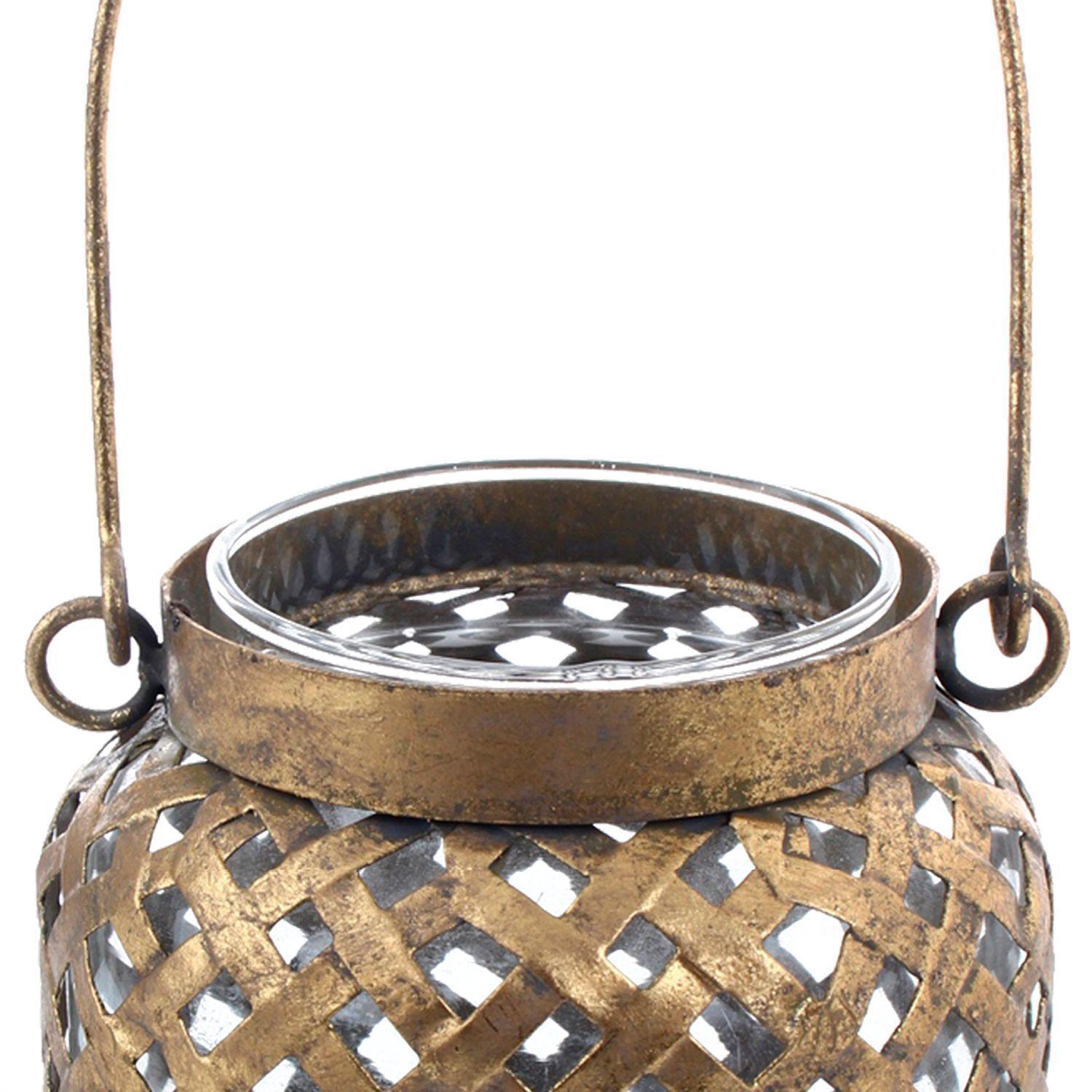 Candelero Decorativo Roma Angosto Gold-2