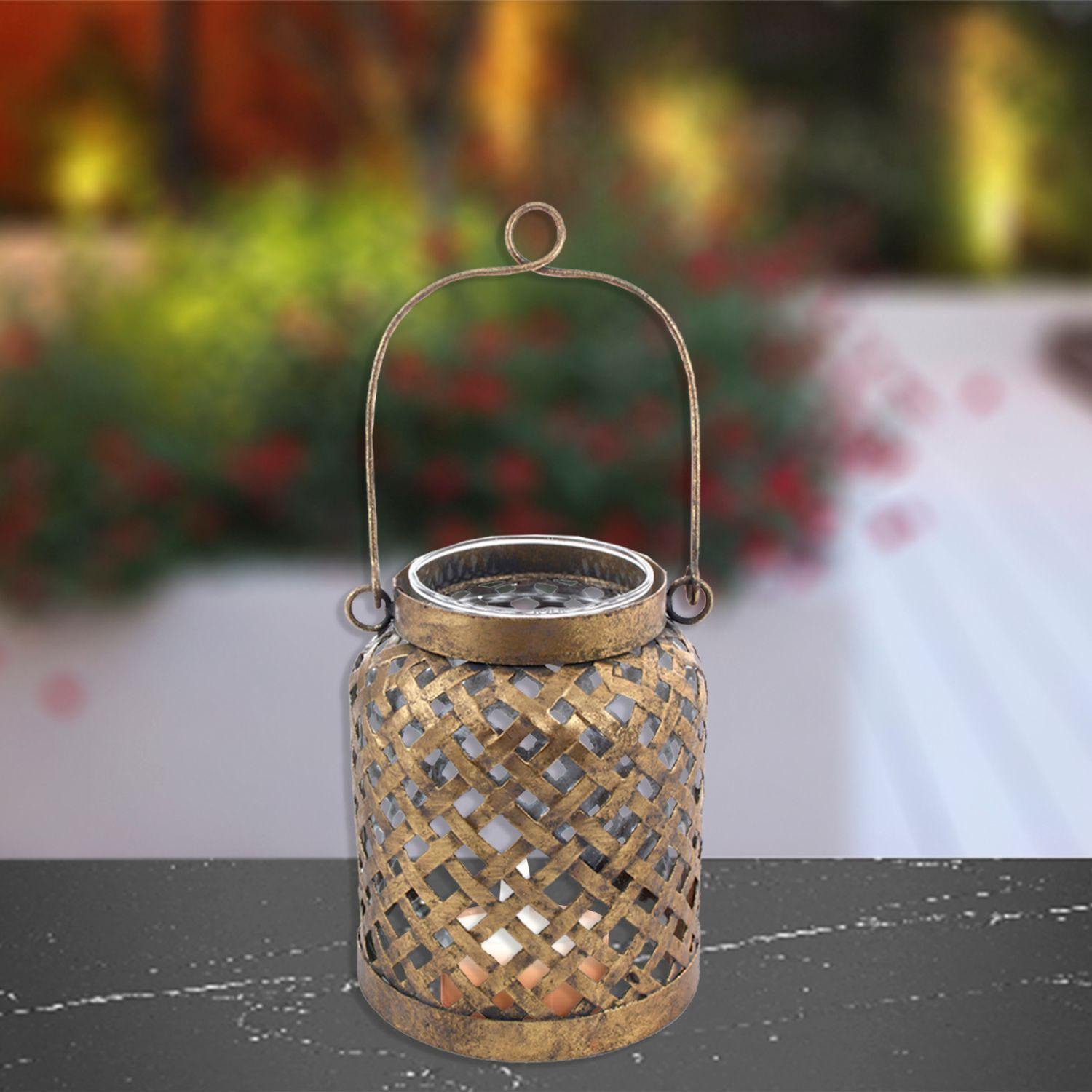 Candelero Decorativo Roma Angosto Gold-3