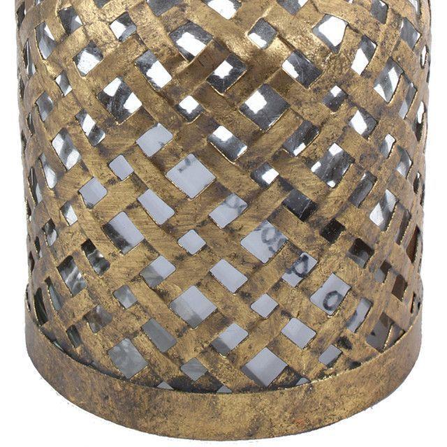 Candelero Decorativo Roma Angosto Gold-1