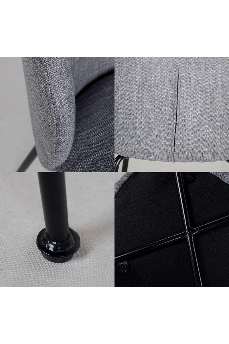 Pack 2 Sillas de Comedor Sitka Gris-4