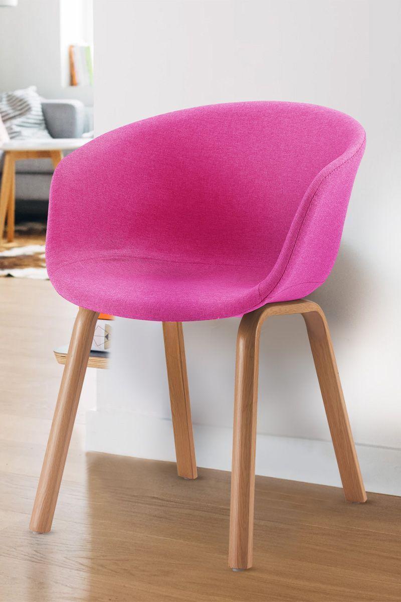 Pack 2 Silla de Comedor Sitial Legna Rosa-5