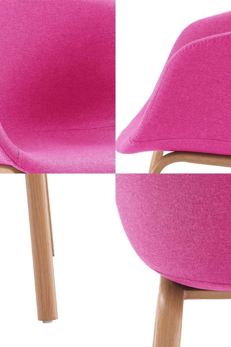 Pack 2 Silla de Comedor Sitial Legna Rosa-4