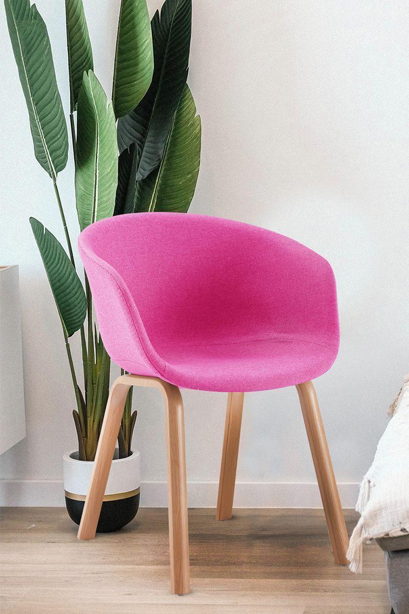 Pack 2 Silla de Comedor Sitial Legna Rosa-1