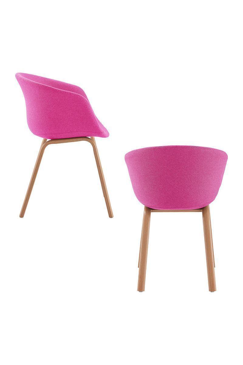 Pack 2 Silla de Comedor Sitial Legna Rosa-3
