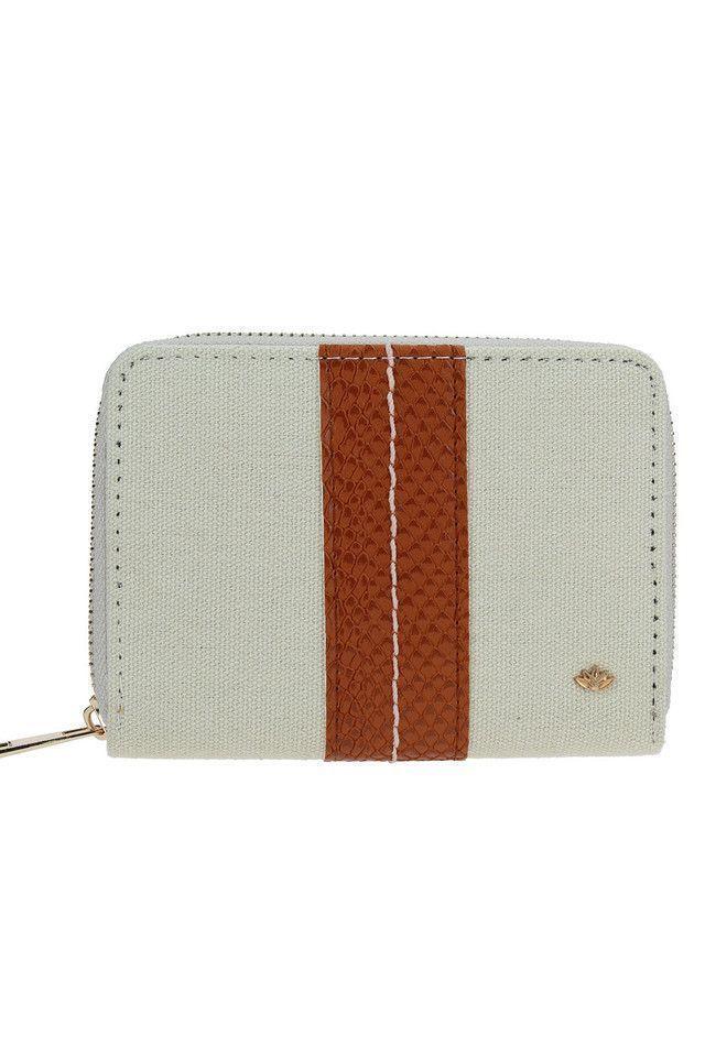 Billetera Mediana Canvas Beige iD-0