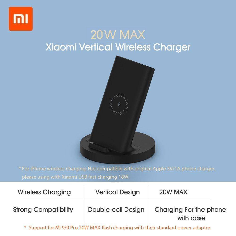 Xiaomi Mi Wireless Cargador vertical 20W - Cargador Inalámbrico-2