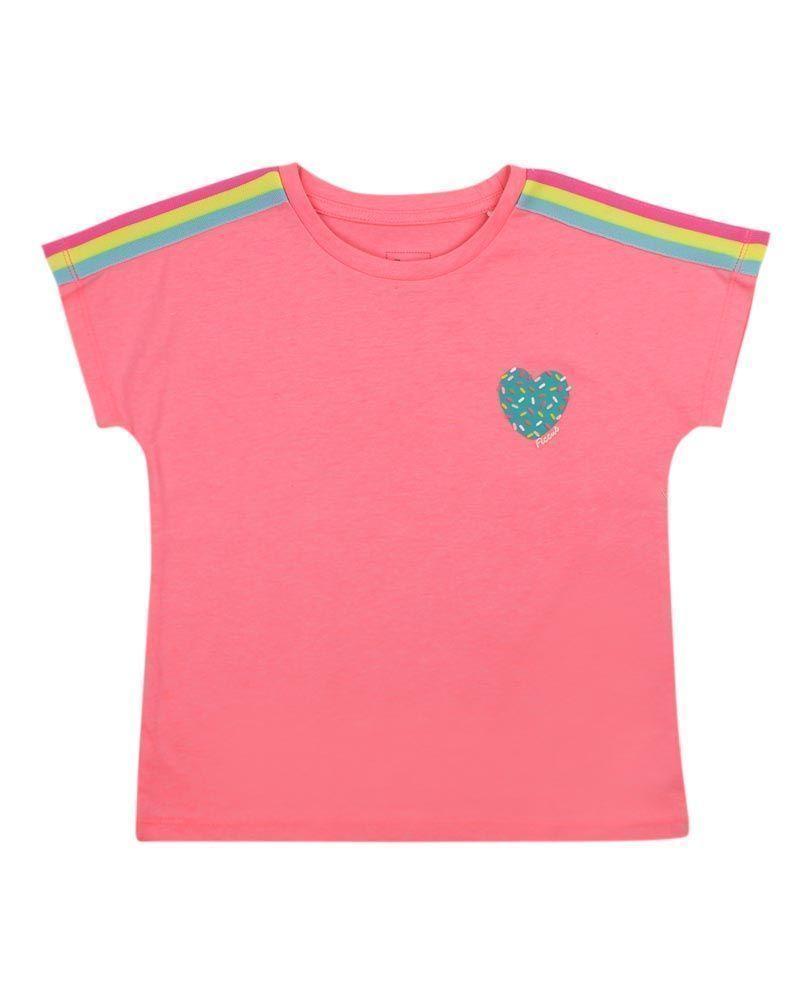 Polera Jr Niña Aplicación Hombro Sunny Days Ficcus-0