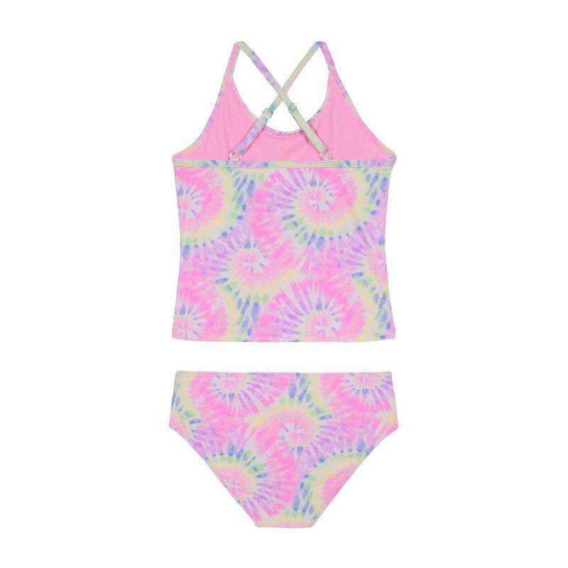 Traje de Baño Niña Tankini UV30+ H2O Wear Coral Vuelo Laser-2