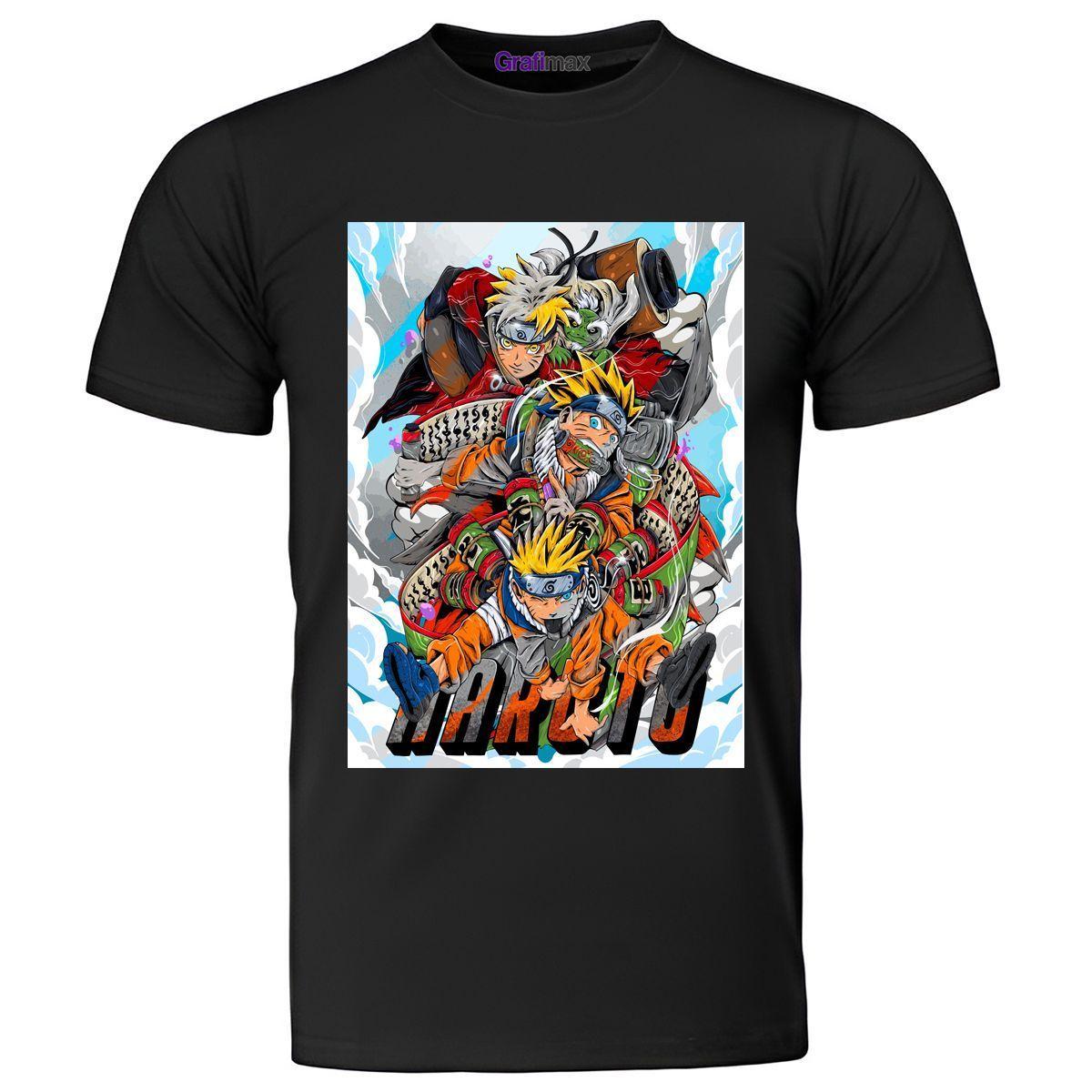 Polera Niño Naruto Uzumaki Anime Grafimax-0