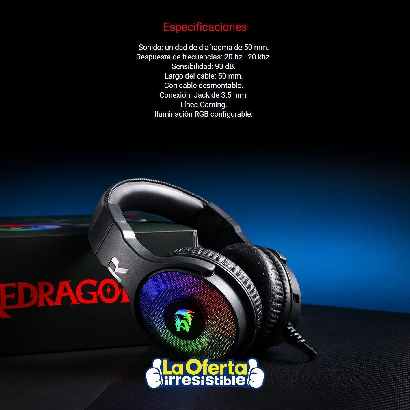 Audifonos Gamer Redragon Pandora H350 Rgb Con Microfono-1