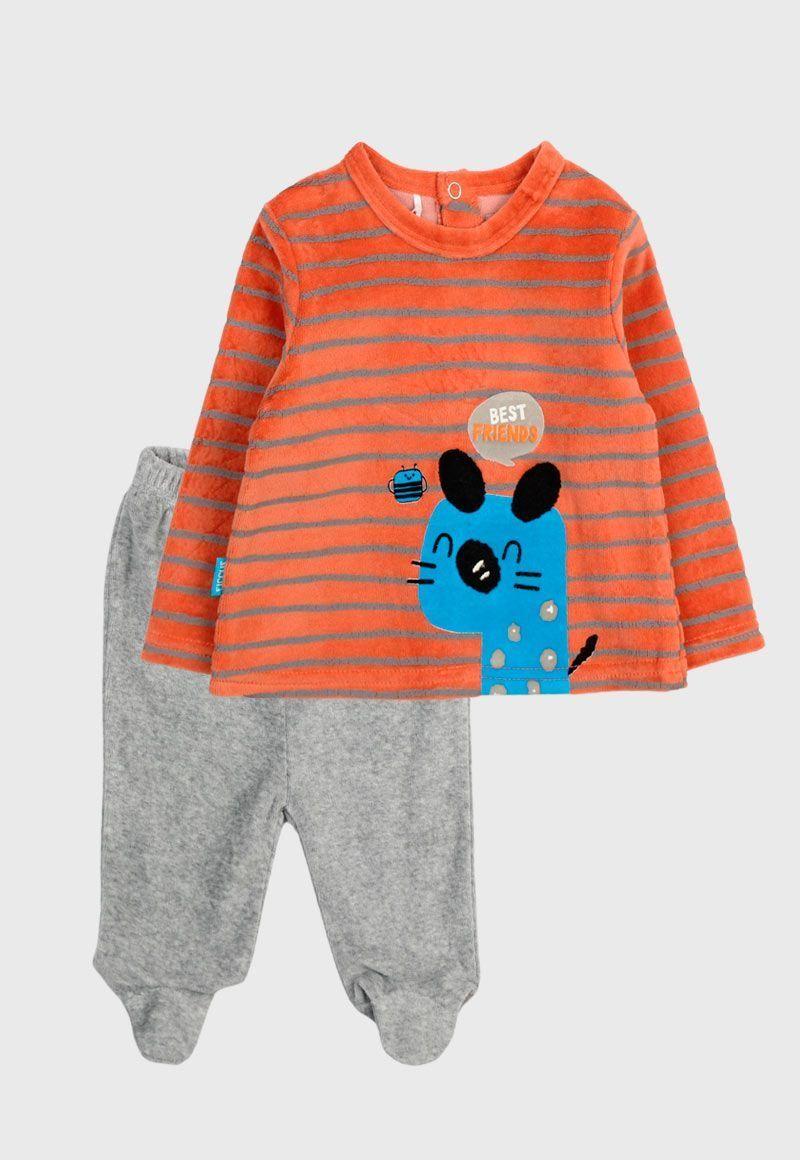 Conjunto newborn niño plush friends 105-0