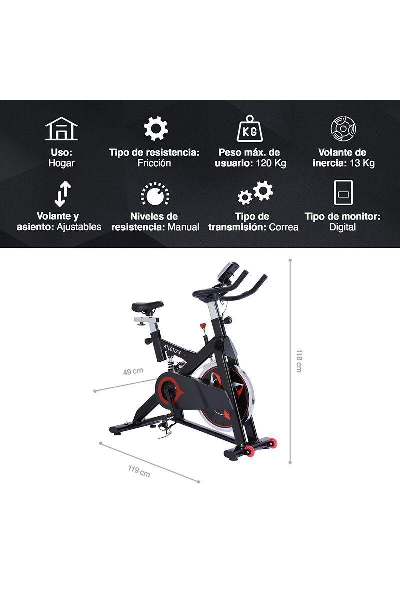 Pack Trotadora M201 + Spinning Pro 13kg Blanco-2