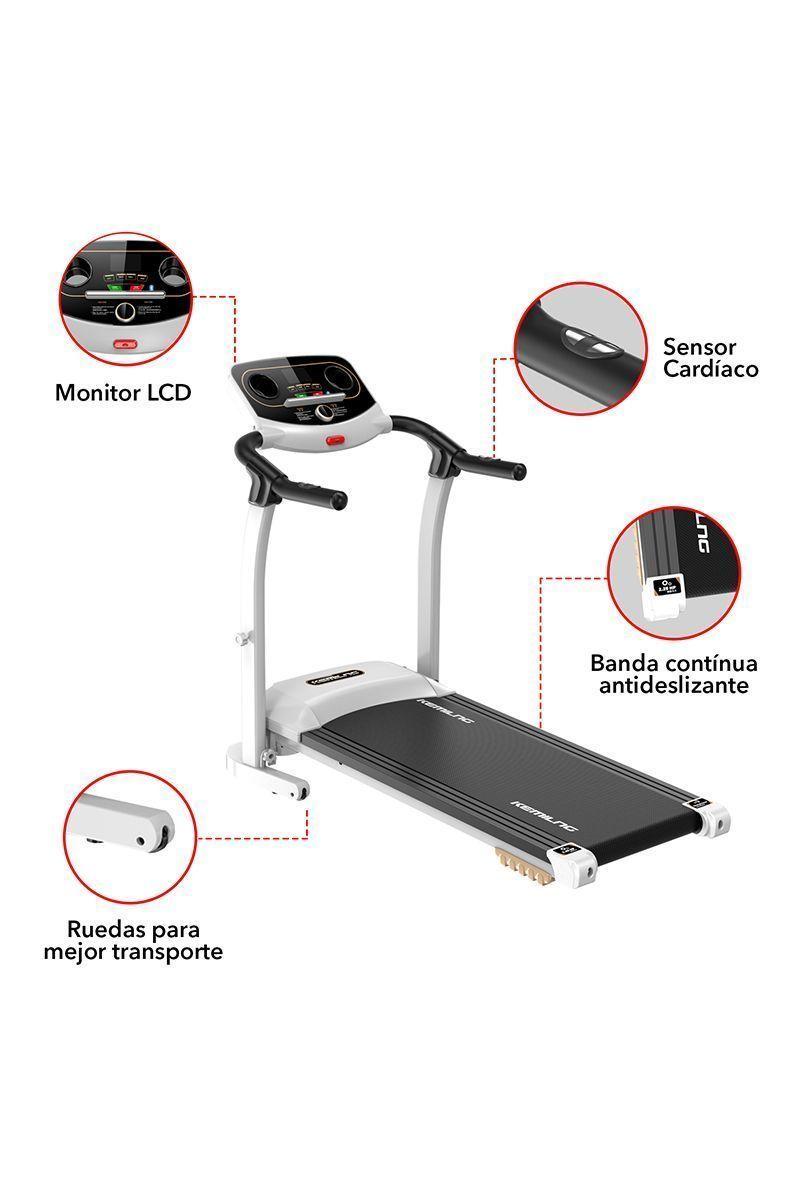 Pack Trotadora M201 + Spinning Pro 13kg Blanco-3